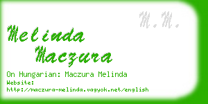 melinda maczura business card